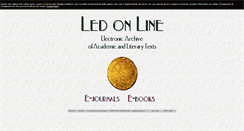 Desktop Screenshot of ledonline.it