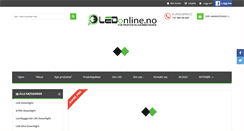 Desktop Screenshot of ledonline.no